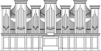 Rendering of Saint John’s Abbey Organ Builders Opus 1, St. Michael the Archangel Catholic Church, Leawood, Kansas