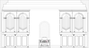 Drawing of Goulding & Wood Opus 54