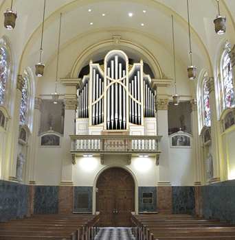 Rendering of Ruffatti organ for Notre Dame Seminary, New Orleans, Louisiana