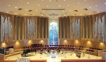 Rendering of Schoenstein & Co. Opus 189, Church of the Palms, Sarasota, Florida