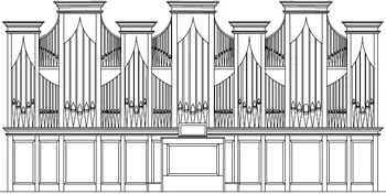 Rendering of Saint John’s Abbey Organ Builders Opus 1, St. Michael the Archangel Catholic Church, Leawood, Kansas