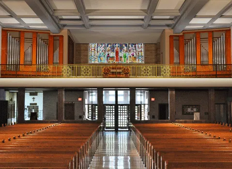 Berghaus conceptual illustration, Church of the Blessed Sacrament, Wichita, Kansas