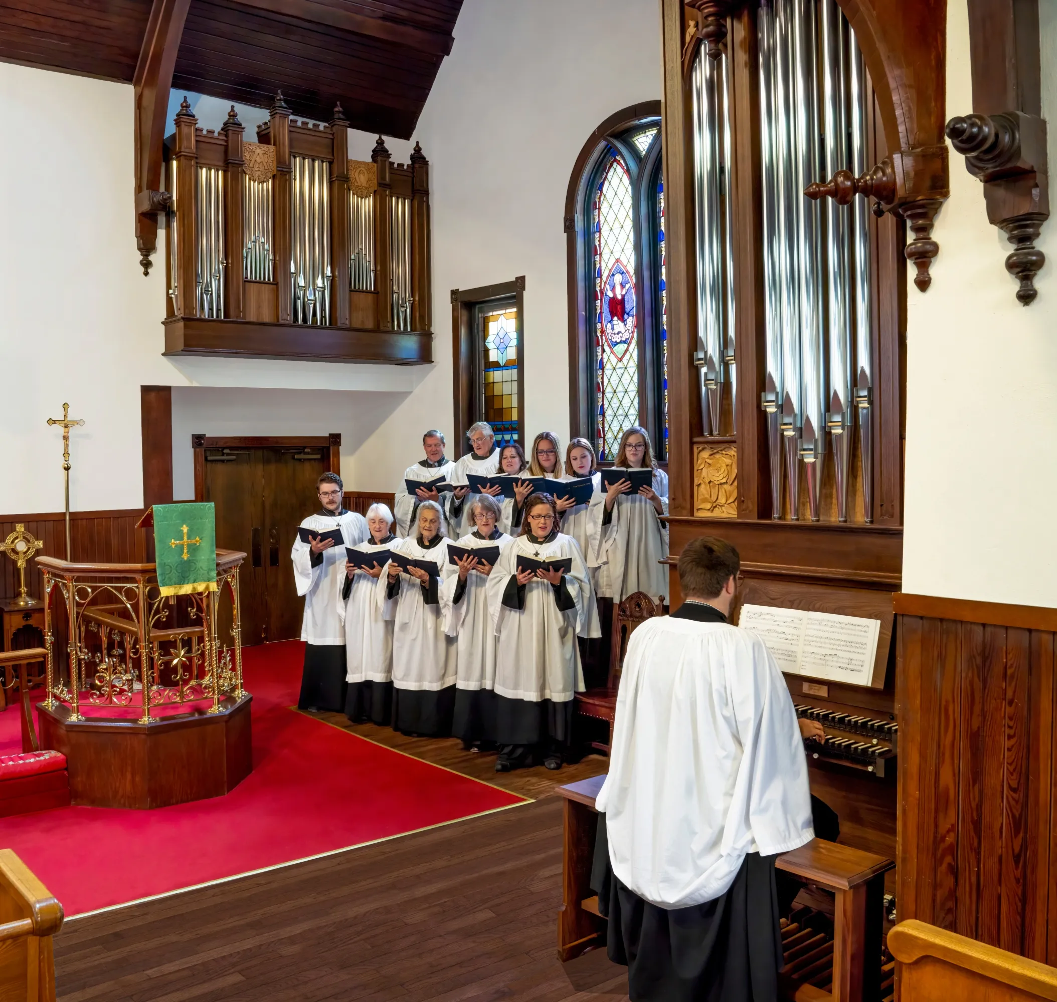 Choir singing