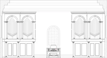Drawing of Goulding & Wood Opus 54