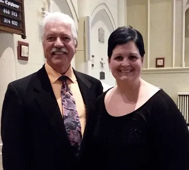Dennis Janzer and violinist Barrie Cooper