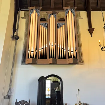 Rendering of new Kegg Pipe Organ Builders organ for Pawling School, Pawling, New York