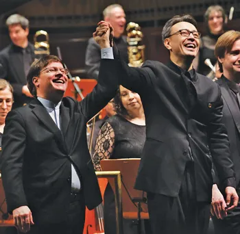 Paul Jacobs and Ken-David Masur (photo credit: Jonathan Kirn)